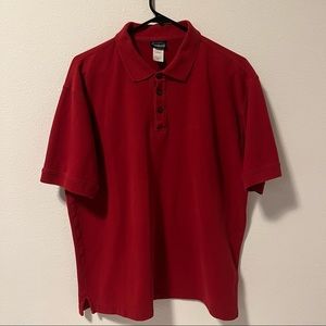 Patagonia Large Organic Cotton polo Short Sleeve Rust Red